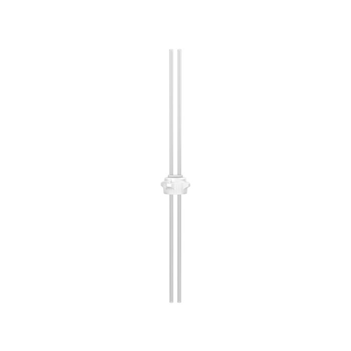 Justrite 12892 53mm Carboy Cap with Open Top and Two 1/4