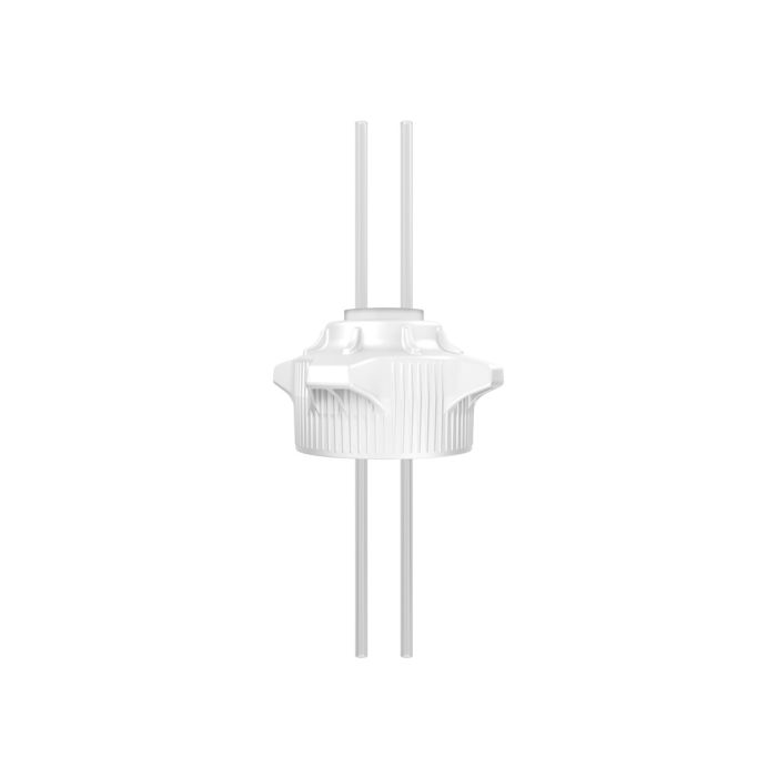 Justrite 12898 120mm Carboy Cap with Open Top and Two 1/4