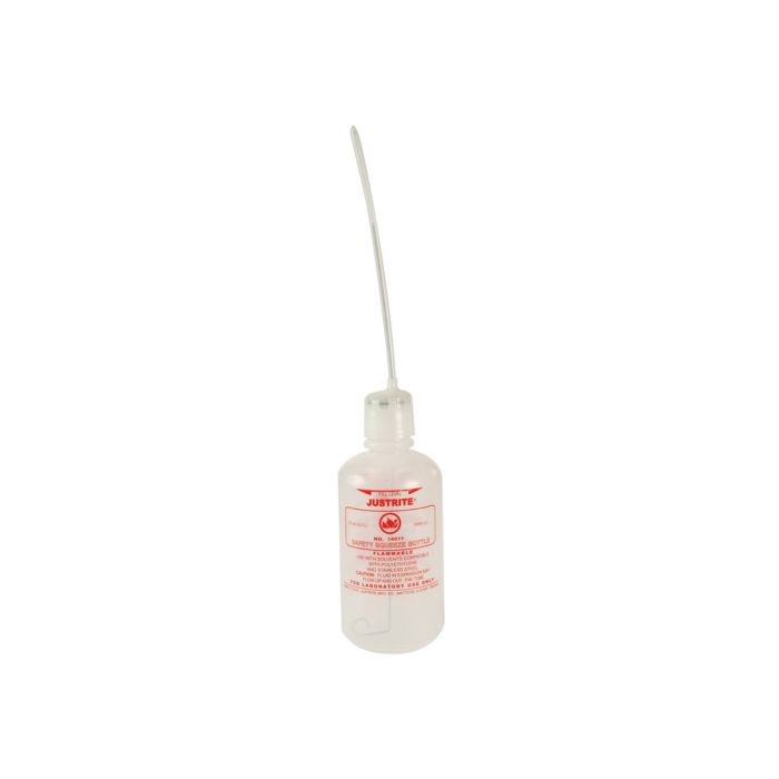 Justrite 14011 32 Ounce (1 Quart) Polyethylene Dispensing Bottle with Flexible Tube For Flammable Liquids