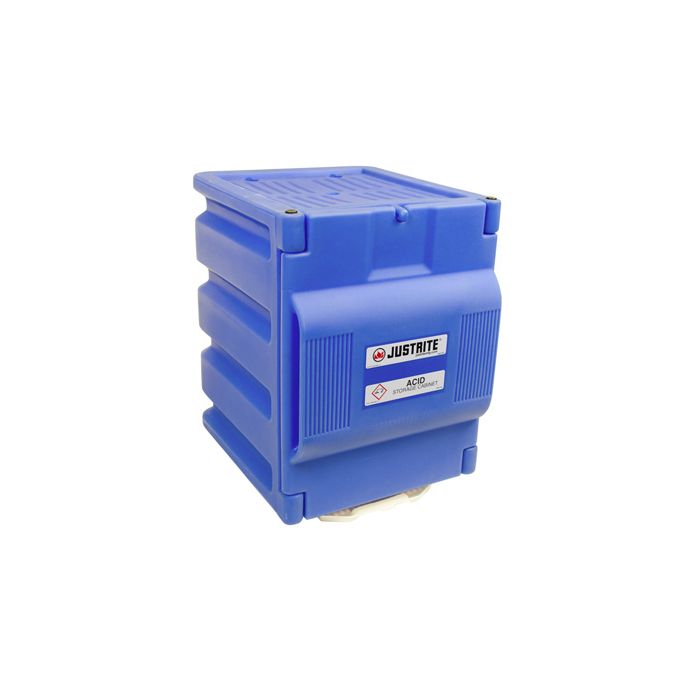 Justrite 24080 - 2 x 4L Bottle Polyethylene Countertop Corrosives Safety Cabinet