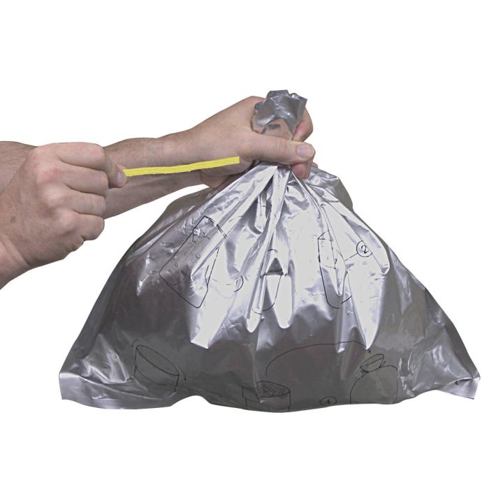 Justrite 26827JR Disposable Bucket Liner for Smoker's Cease-Fire® and Elite™ Smoker's Cease-Fire® Cigarette Butt Receptacle Burn Resistant - 10 Pack