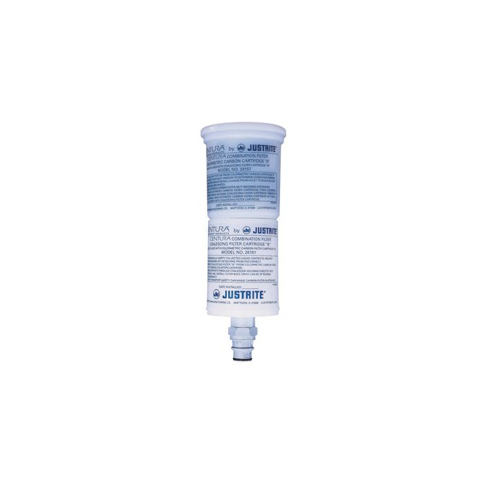 Justrite 28161 Filter Coalescing/Carbon with Disconnect for HPLC Disposal Cans with Polyproplylene Disconnect