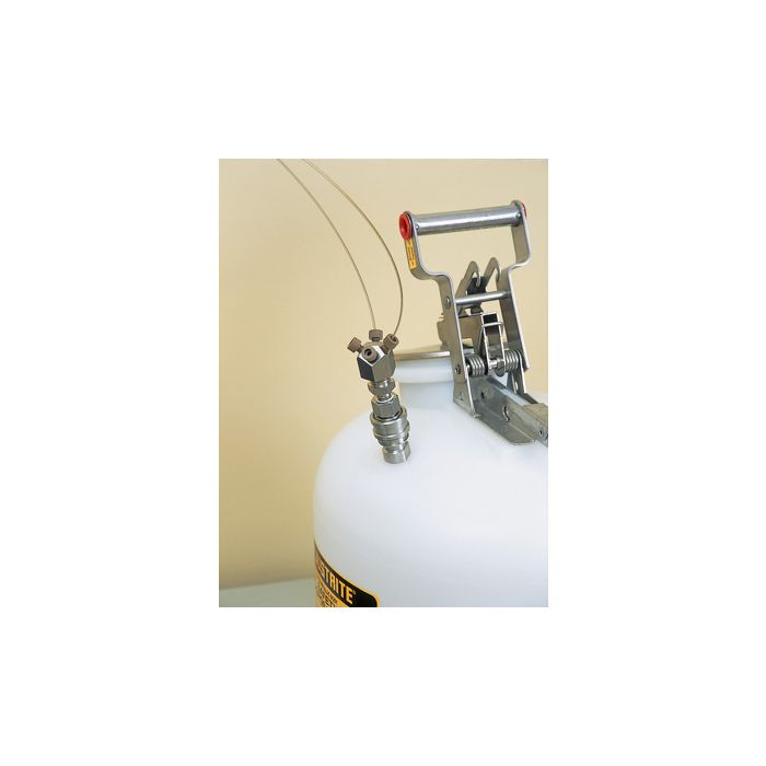Justrite 28168 HPLC Manifold with Stainless Steel Fittings for Round Style Or Quick-Disconnect Safety Disposal Can