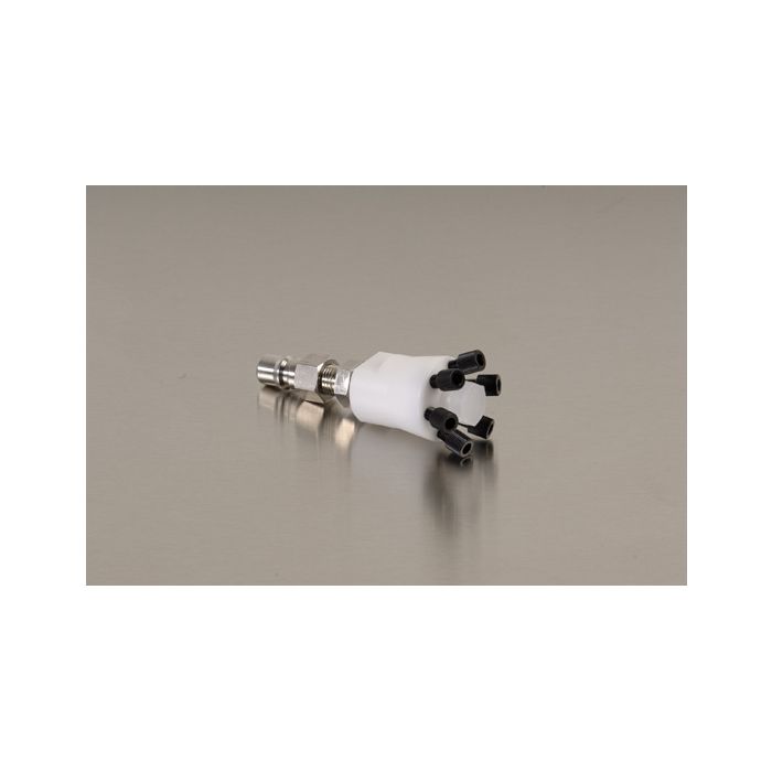 Justrite 28177 HPLC Poly Manifold with Stainless Steel Quick Disconnect for Safety Disposal Can