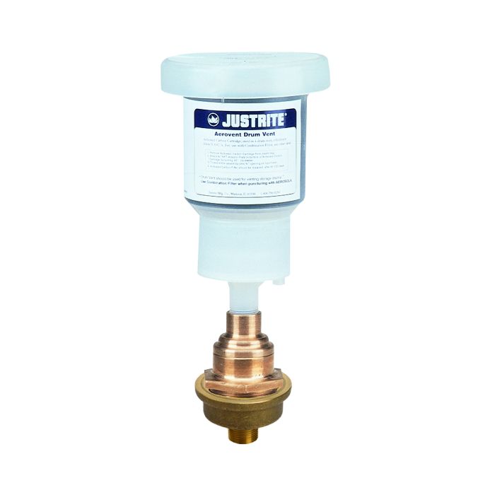 Justrite 28207 Aerovent Drum Vent with Filter and One Extra Replacement Filter - 3/4