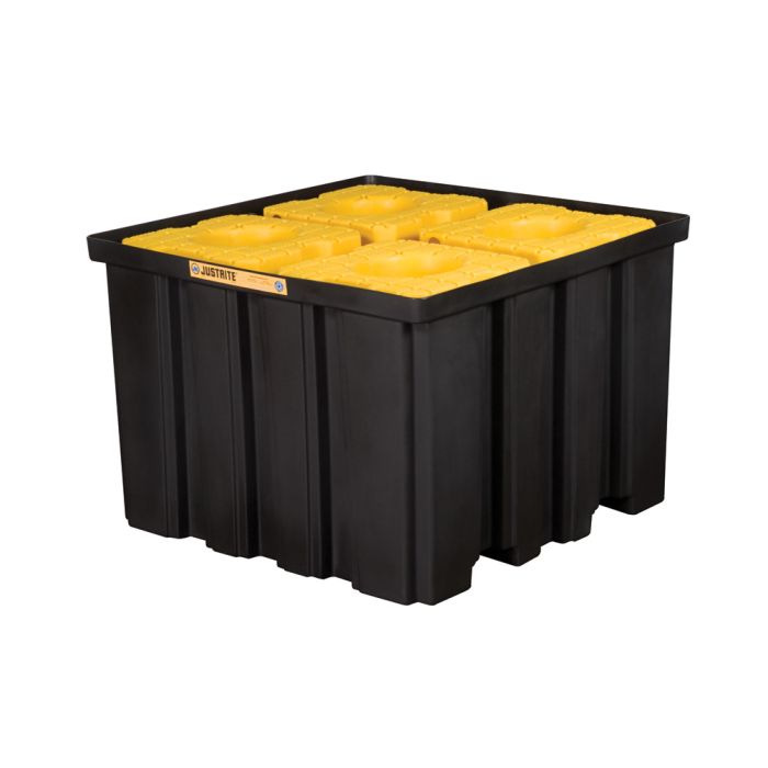 Justrite 28674 Ecopolyblend IBC Indoor Spill Pallet with Forklift Pockets
