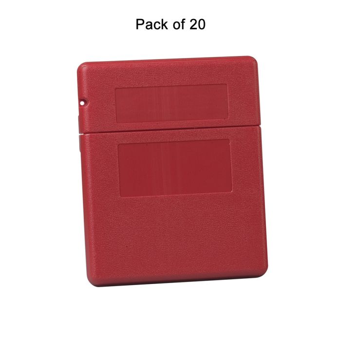 Justrite 23303 Medium Polyethylene Document Storage Box for SDS Sheets with Lockable Flip-Top Opening - Pack of 20