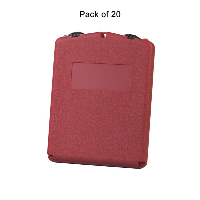 Justrite 23304 Medium Polyethylene Document Storage Boxes for SDS Sheets with Lockable Front Opening - Pack of 20