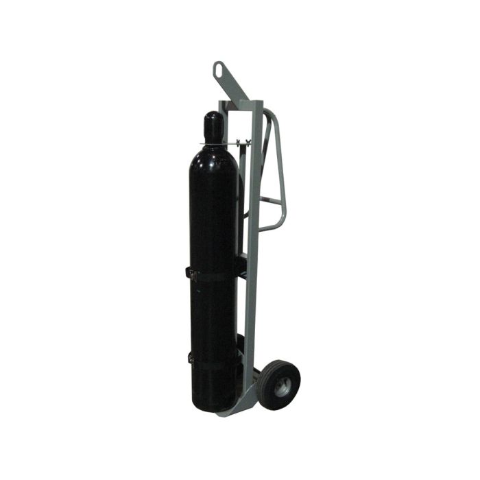 Justrite 35016 Single Cylinder Hand Truck with Hoist Ring and 10.5
