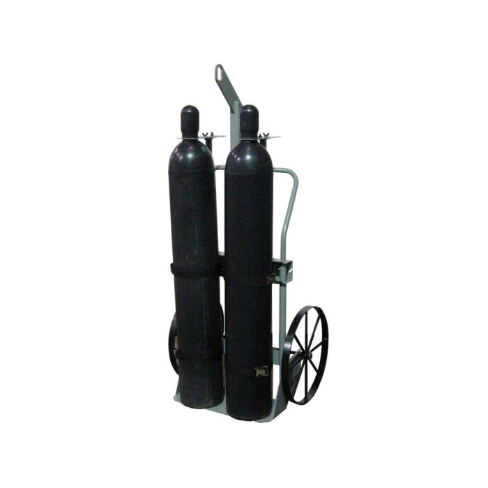 Justrite 35018 Double Cylinder Hand Truck with Hoist Ring and 20