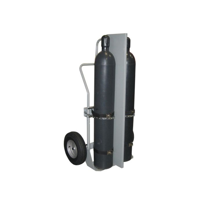 Justrite 35040 Double Cylinder Hand Truck with Firewall and 16
