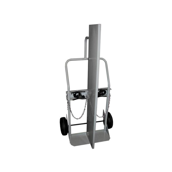 Justrite 35042 Double Cylinder Hand Truck with Firewall and 10.5