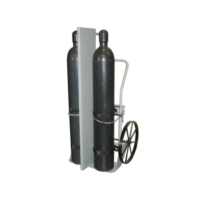 Justrite 35046 Double Cylinder Hand Truck with Firewall and 20
