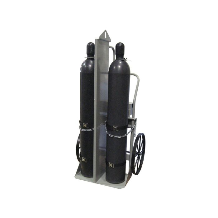 Justrite 35048 Double Cylinder Hand Truck with Firewall and Hoist Ring - 20