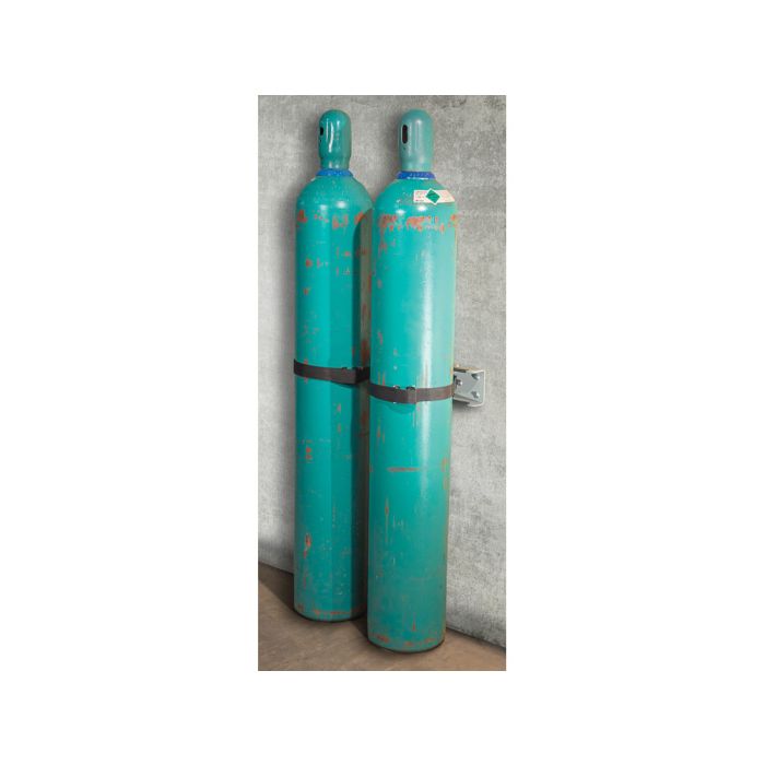 Justrite 35264 Gas Cylinder Support Bracket - 2 Cylinder Capacity - Wall Mount - Steel