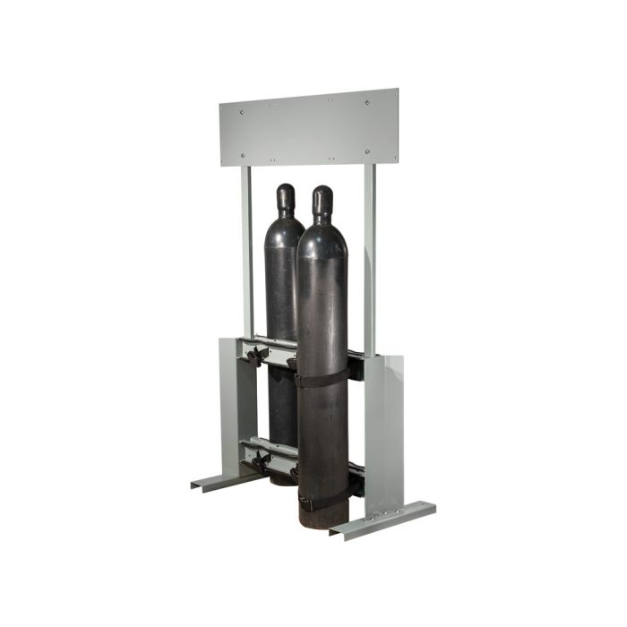 Justrite 35314 Gas Cylinder Process Stand - 6 Cylinder Capacity - Back-to-Back - Steel