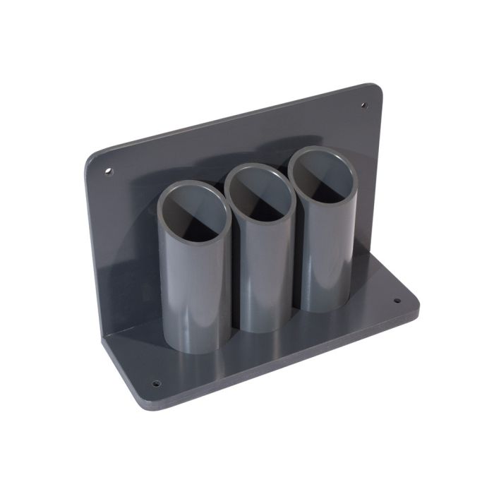 Justrite 35320 Lecture Bottle (LB) Gas Cylinder Holder - 3 Cylinder Capacity - Wall/Bench Mount