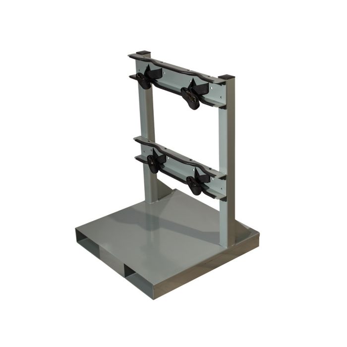 Justrite 35228 Gas Cylinder Forklift Pallet - 2 Cylinder Capacity - Individually Secured