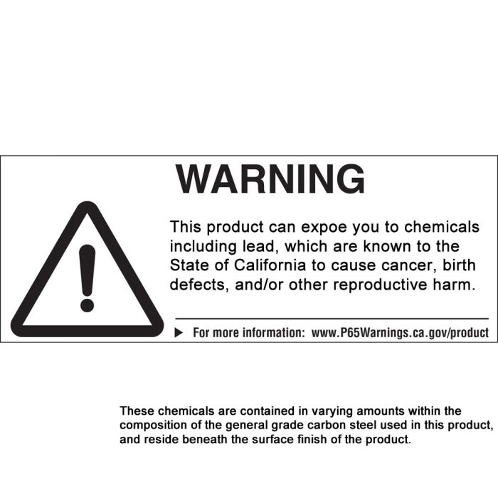 Prop 65 Warning