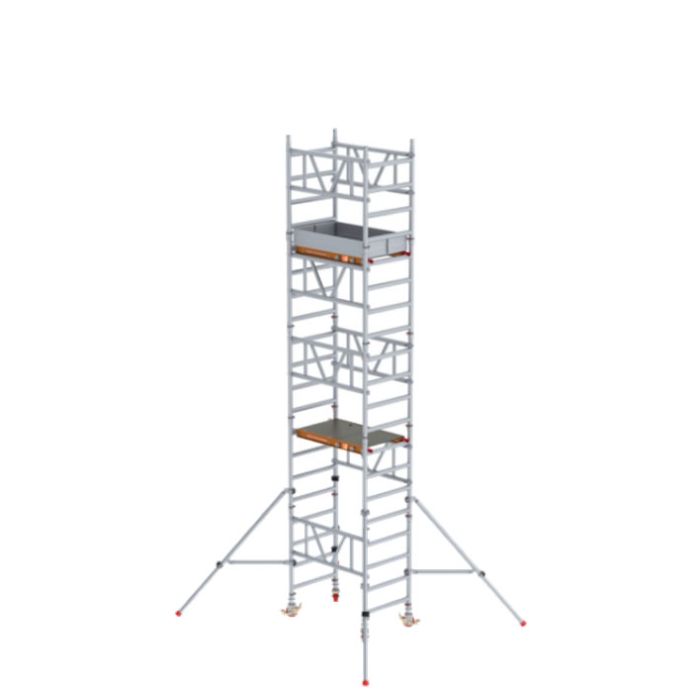 Low-Level Access MiTower Quick Assembly Aluminum Rolling Access Tower - 19' 8