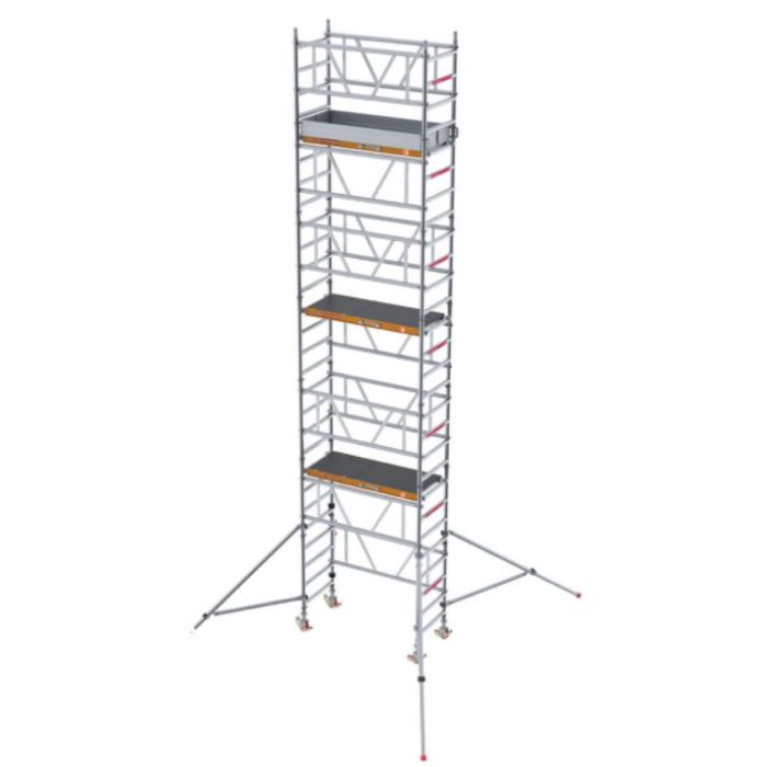Low-Level Access MiTower Quick Assembly Aluminum Rolling Access Tower - 26' Working Height - 500 lb. Capacity