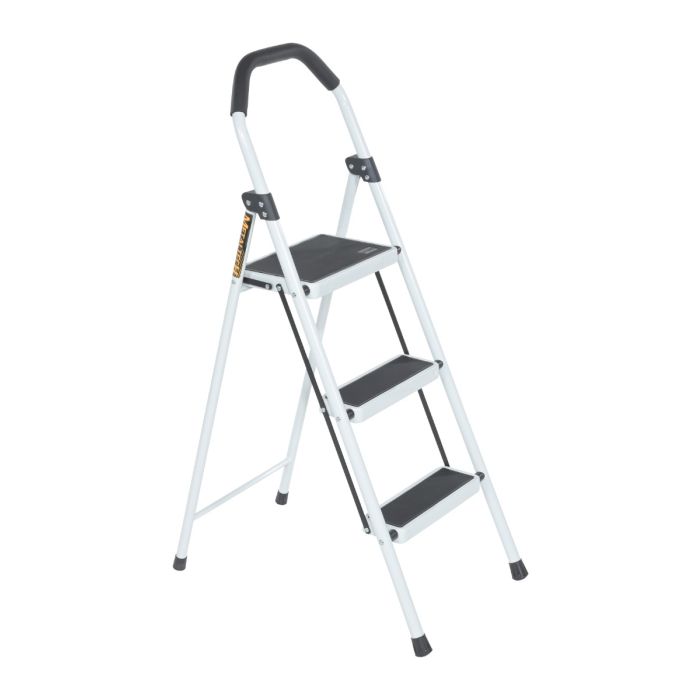 Metaltech E-SL3WT 3-Steps Household Step Stool with Steel Steps - Type II - 225 lb Rated