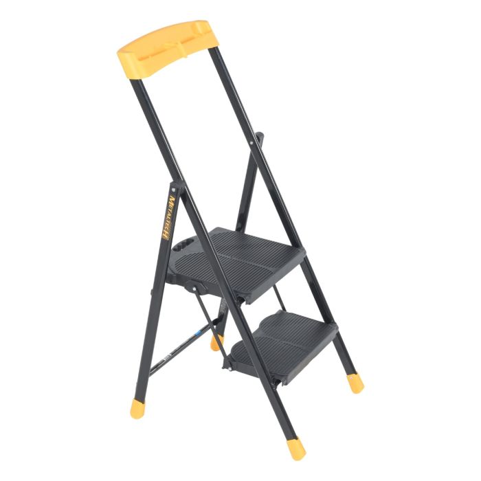 Metaltech E-SLC2YW 2-Steps Pro Steel Step Stool - Type I - 250 lb Rated