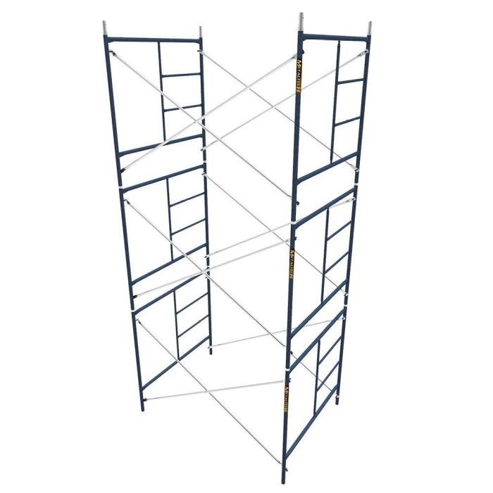 Metaltech Saferstack 15'H x 5'D x 7'W 3-Tier Scaffold Tower