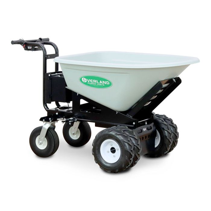 Granite Industries 70360 Overland 600 Series 8 Cubic Foot Electric Wheelbarrow - 8 Cubic Foot - Manual Dump
