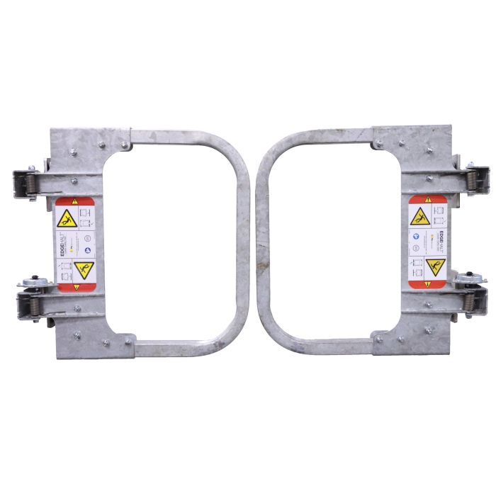 PS Doors EdgeHalt® Posi-Stop Double Ladder Safety Gates - Hot Dipped Galvanized
