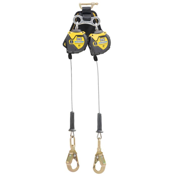 Werner Class 2 Bantam 8ft Steel Cable Leading Edge Twin Leg Self-Retracting Lifelines