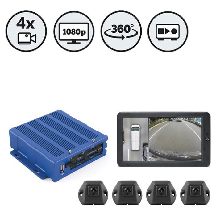 Rear View Safety RVS-02-360 inView 360° HD Around Vehicle Monitoring System