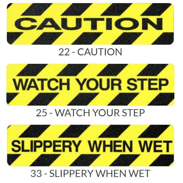 Sure-Foot Master Stop Anti-Slip Abrasive Message Tread Strips