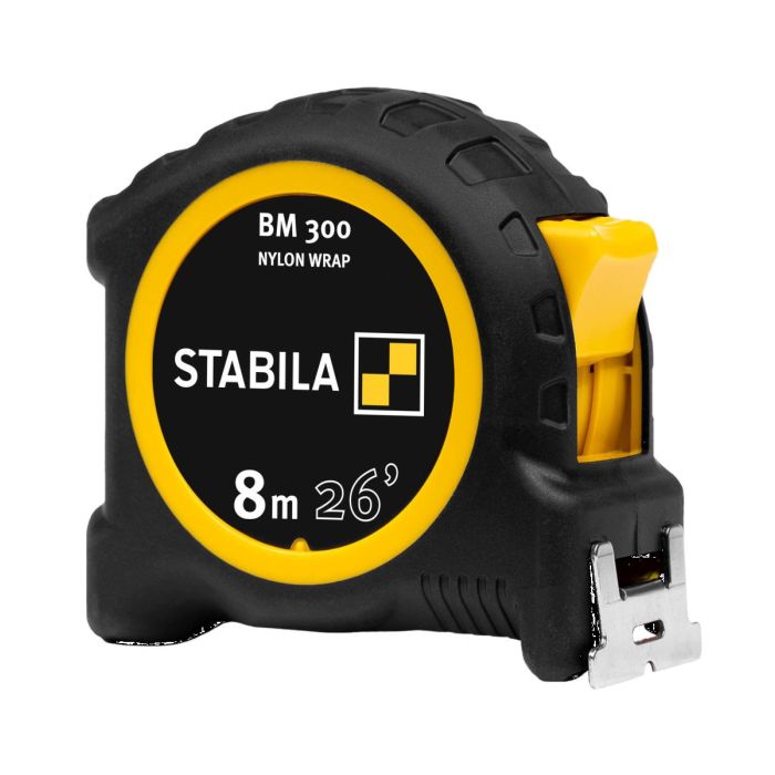 Stabila 30626 Pocket Tape Measure BM 300 - 26' - Metric / Imperial (Standard) Scale - cm/inch
