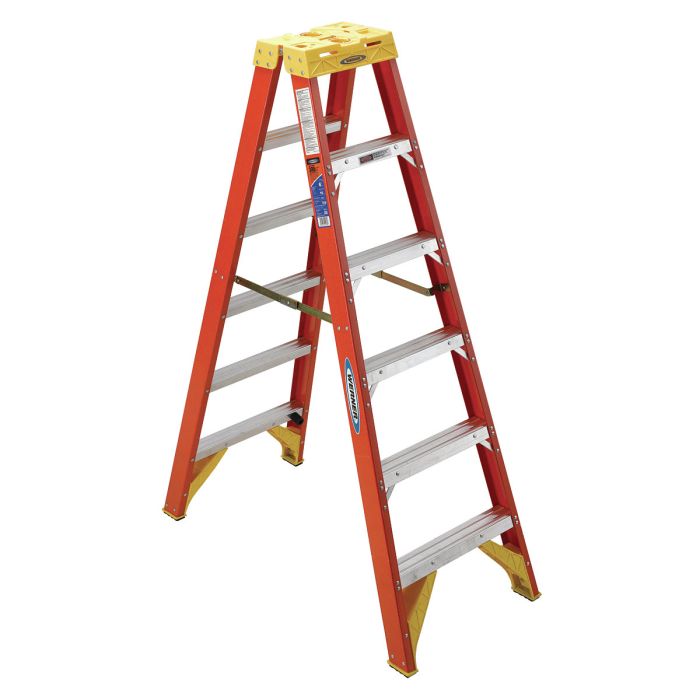 Werner T6200 Series Fiberglass Twin Stepladders