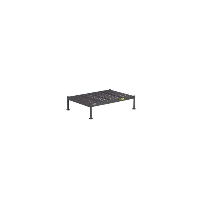 Tri-Arc Adjustable Height One-Step Work Platforms with Serrated Treads - 800 lbs Capacity