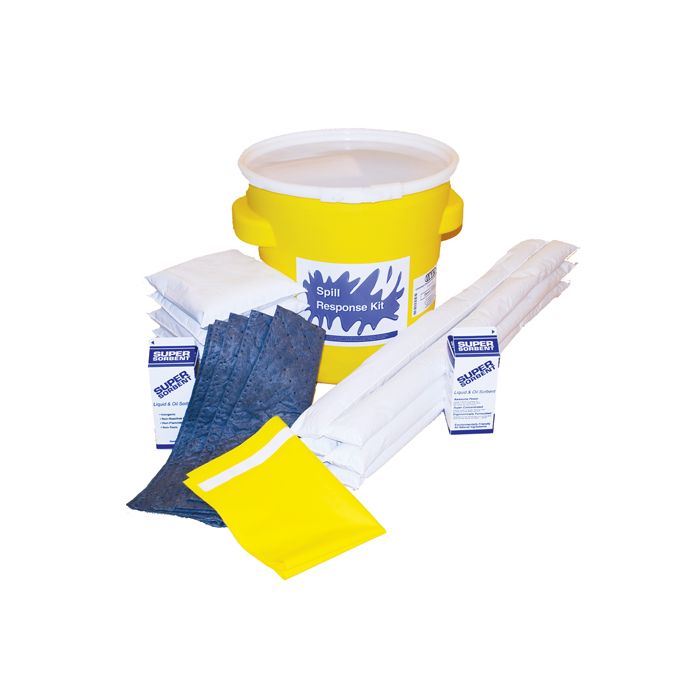 Wyk 1520 Universal Chemical / Hazmat 20 Gallon Resealable Drum Spill Kit