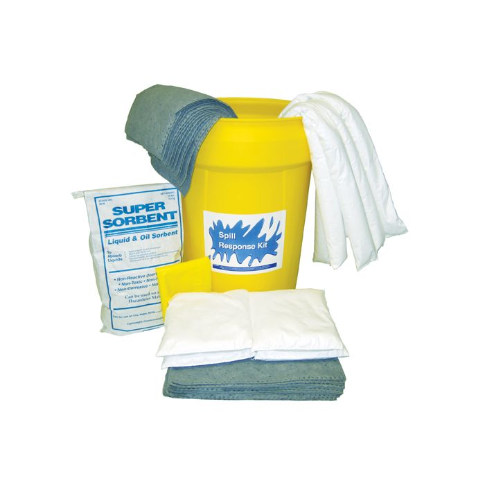 Wyk 1531 Universal Chemical / Hazmat 30 Gallon Resealable Drum Spill Kit