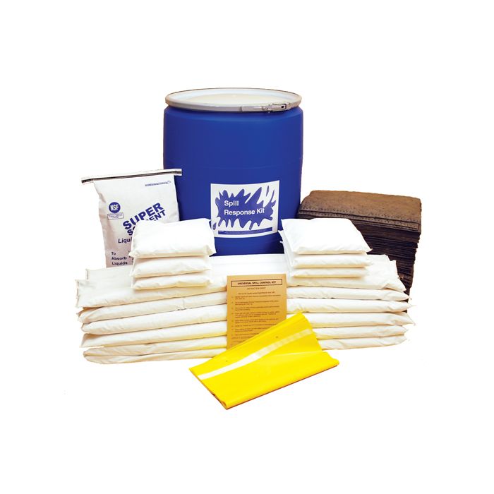 Wyk 1555 Universal Chemical / Hazmat 55 Gallon Resealable Drum Spill Kit