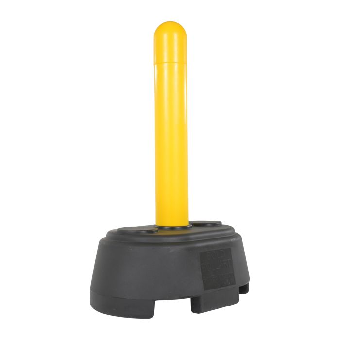 Vestil BOL-PBB-P-56-Y Portable Plastic Fillable Base Bollard