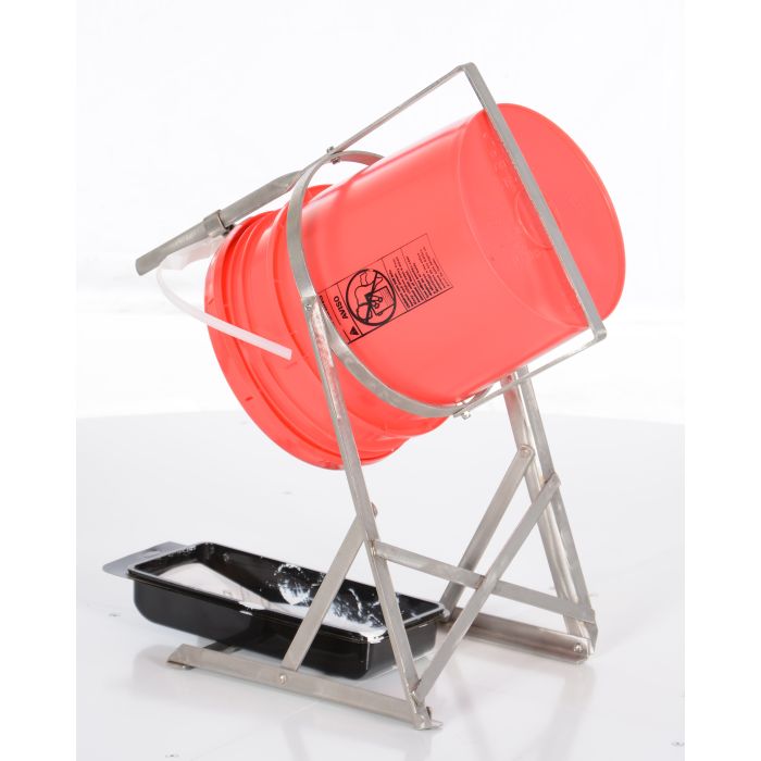 Vestil CAN-S Stationary Hydraulic Drum Dumper with Yes Dump Height and 7 Capacity