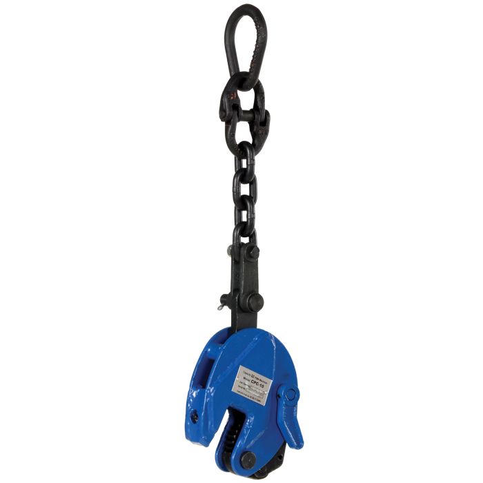 Vestil CPC-10 Vertical Plate Clamp with Chain for Steel Plates up to 0.6