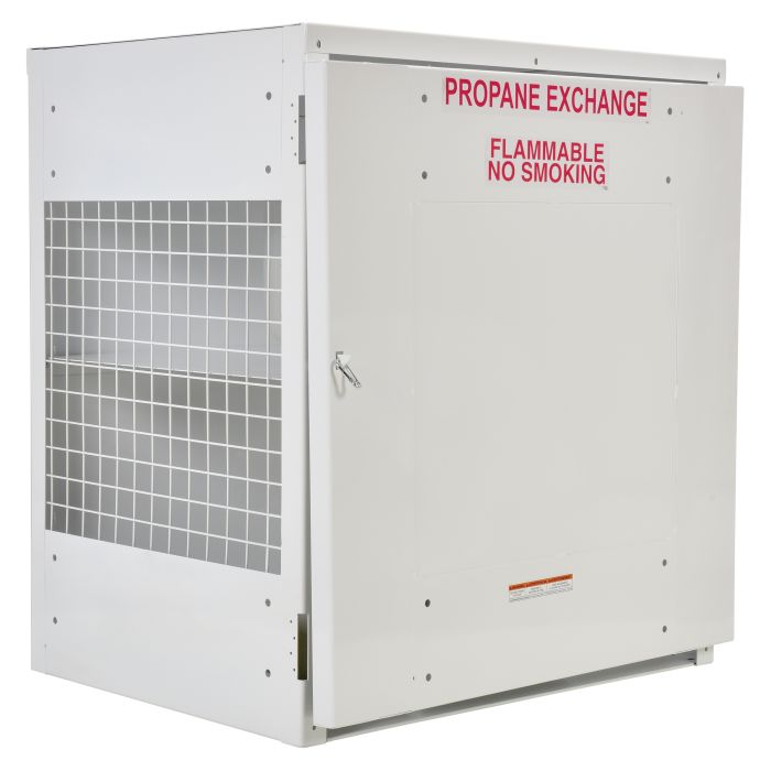 Vestil CYL-EX-12-S Propane Exchange Cylinder Storage Cabinet for 12 Cylinders - 40