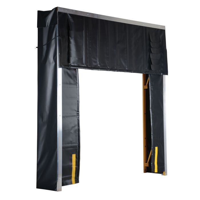 Vestil D-520-24 11'W x 11'H Retractable Adjustable Dock Shelter with 24
