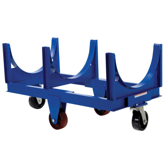 Vestil DCC-2860-10 Steel Heavy-Duty Cradle Cart with Phenolic Casters and 10,000 lbs Capacity