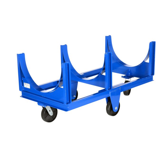 Vestil DCC-2860-4 Steel Heavy-Duty Cradle Cart with Glass Filled Nylon Casters and 4000 lbs Capacity