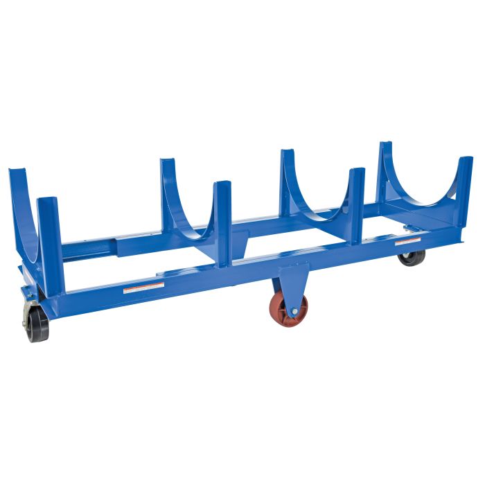 Vestil DCC-28120-10 Steel Heavy-Duty Cradle Cart with Phenolic Casters and 10,000 lbs Capacity