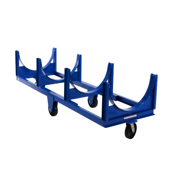 Vestil DCC-2896-4 Steel Heavy-Duty Cradle Cart with Glass Filled Nylon Casters and 4000 lbs Capacity