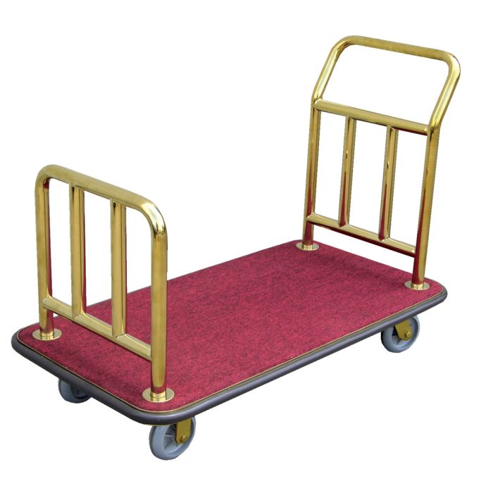 Vestil DELUXE-C Deluxe Luggage Style Platform Truck with Polyurethane Wheels - 25-3/4