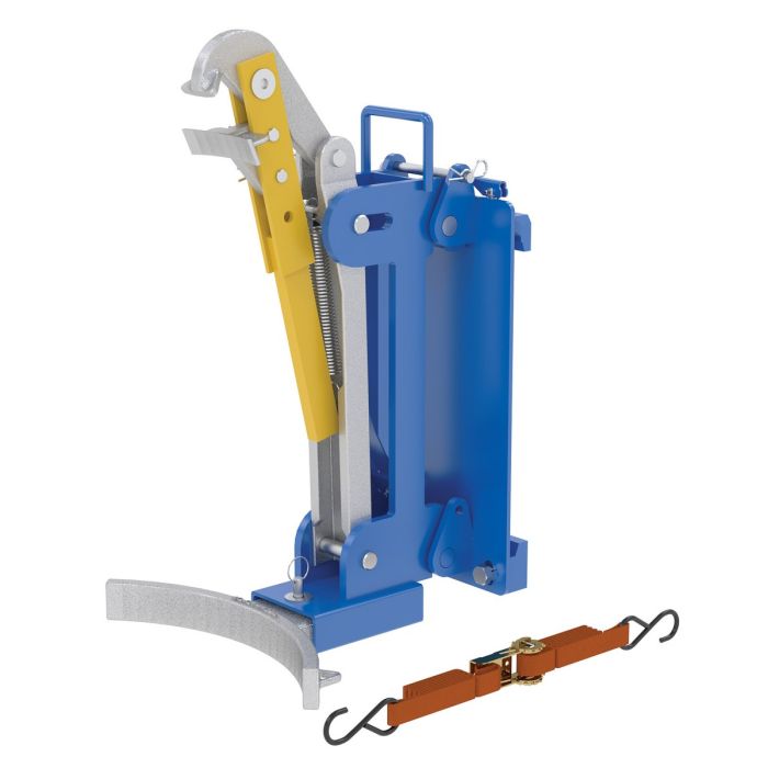Vestil DLH-CL2-1 Carriage-Mounted Drum Lifter - 1,000 lbs Capacity